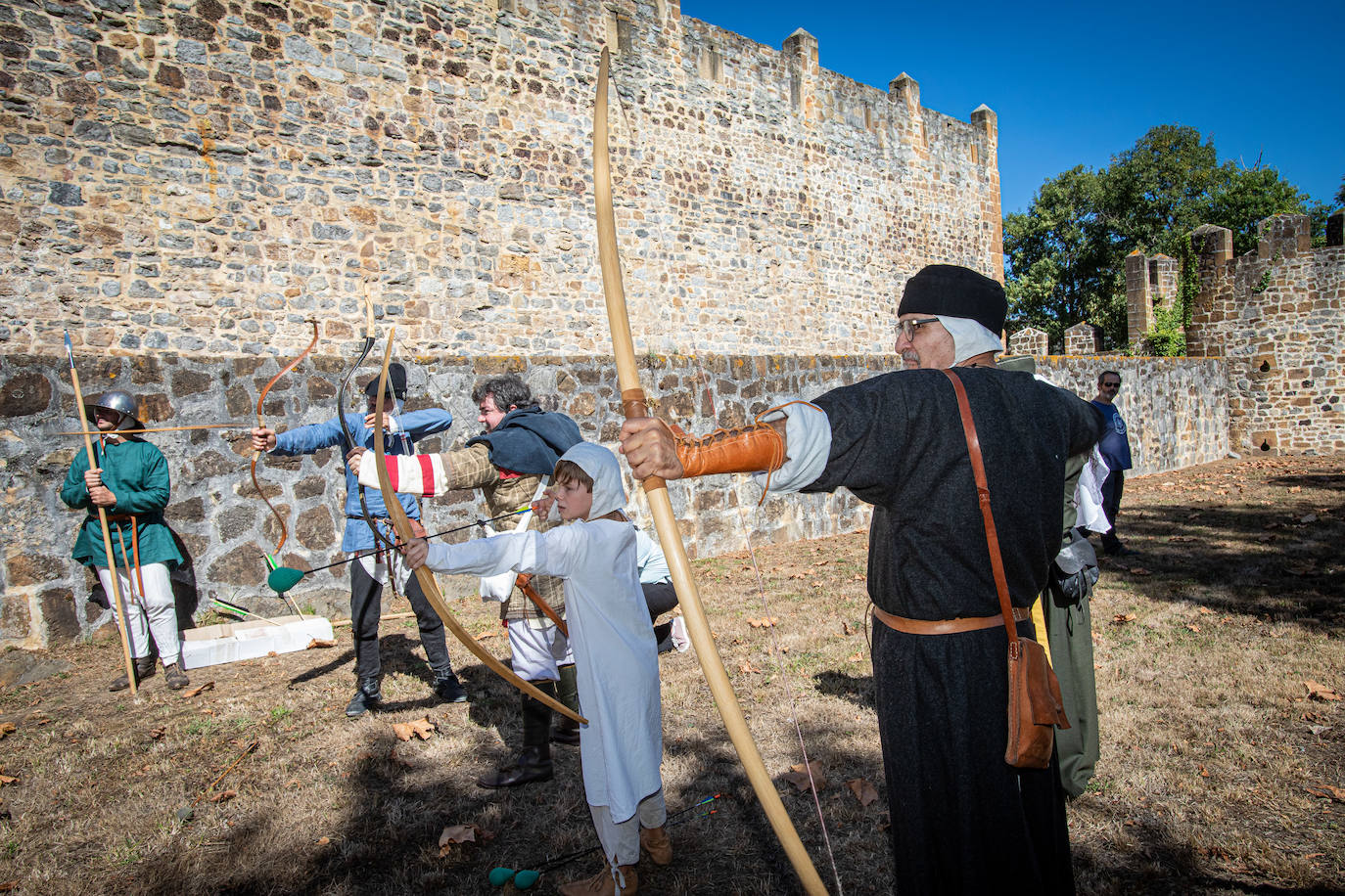 Fotos: Recreación de una batalla medieval en el castillo de Muñatones