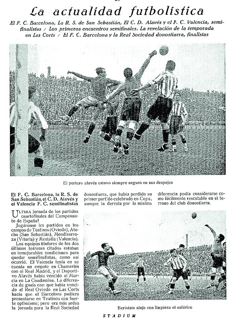 Imagen - Reproducción de la página de la revista Stadium.