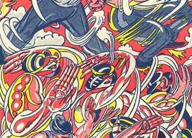 Imagen secundaria 1 - Arriba, una ilustración de Lena Merhej que forma parte del cómic 'Yogur con mermelada'. Debajo, obras de las estadounidenses Lale Westvind y Tara Booth. 