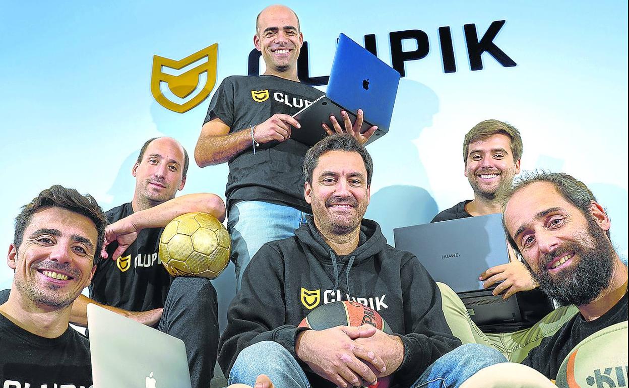 El equipo de la 'startup' Clupik, que desarrolla 'software' para integrar la gestión de clubes deportivos. 