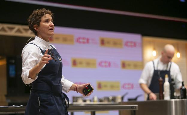 Barragán, durante su intervención en Gastronomika.