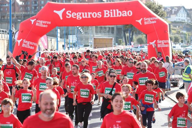 Fotos: Familias unidas y a la carrera en Getxo