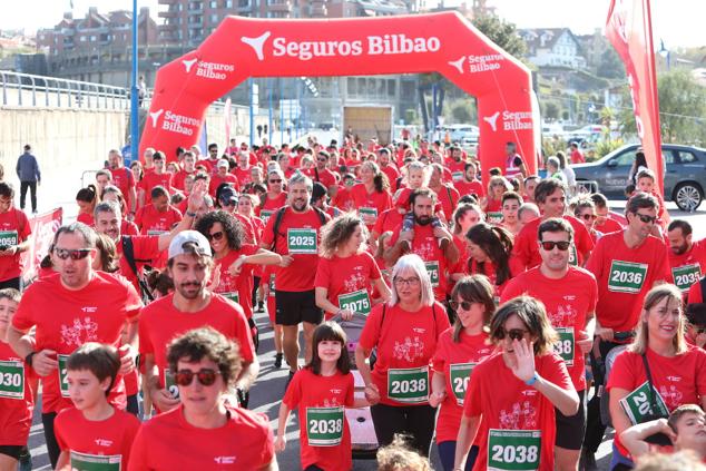 Fotos: Familias unidas y a la carrera en Getxo