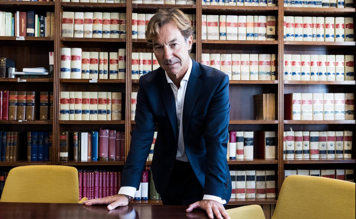 Pablo Sánchez Lamelas, en un momento de la entrevista.