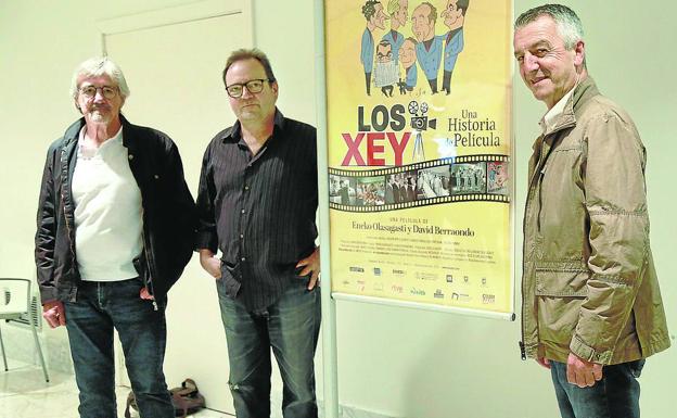 David Berraondo, Eneko Olasgasti y Loyola Garmendia, ayer, en la presentación del documental. 