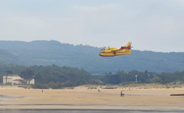 Uno de los hidroaviones.