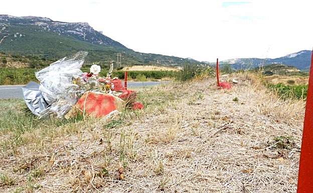 Vista del lugar donde estaba la fosa. 