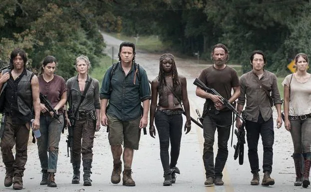 Protagonistas de 'The Walking Dead'.