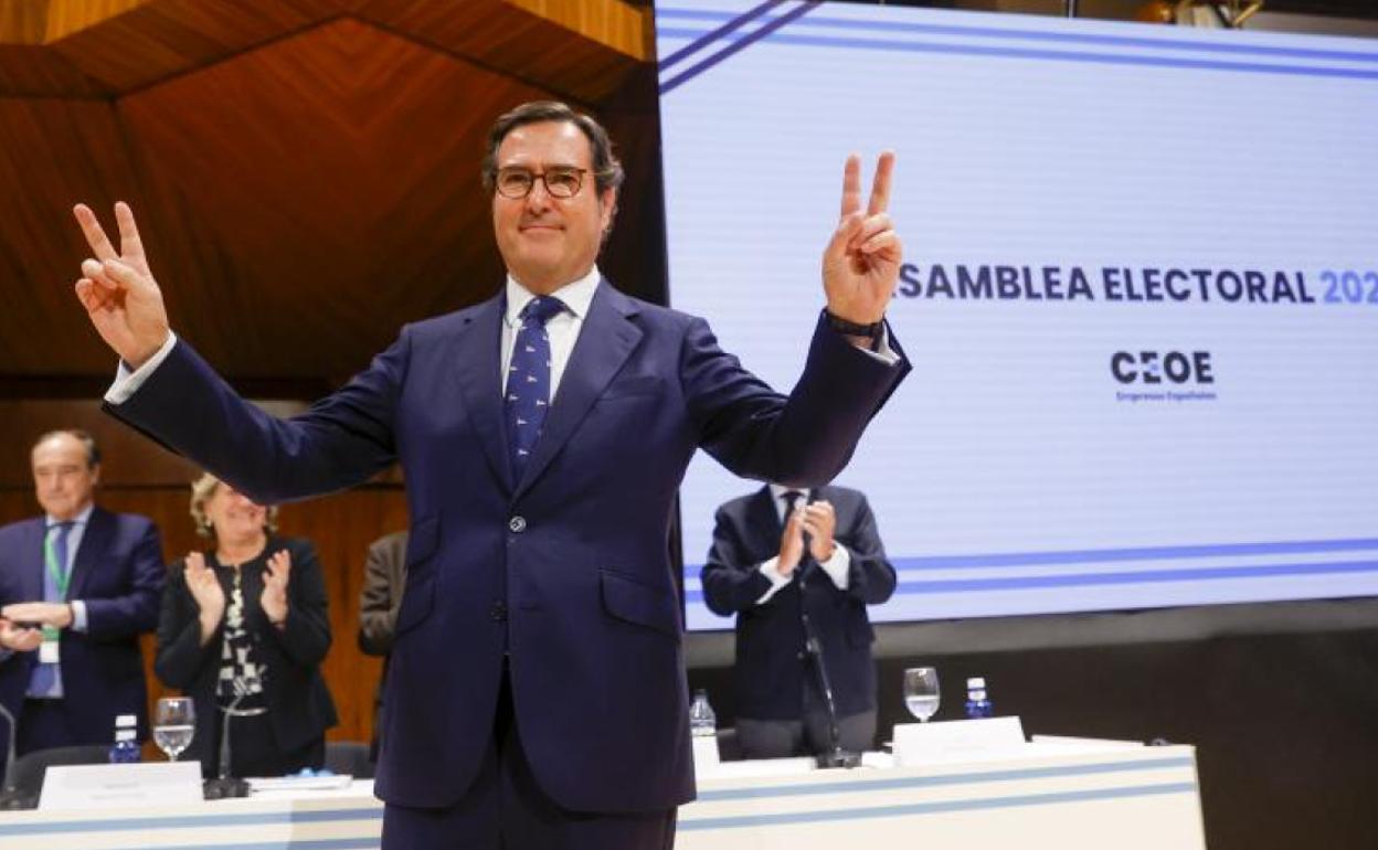 El presidente de la CEOE, Antonio Garamendi.