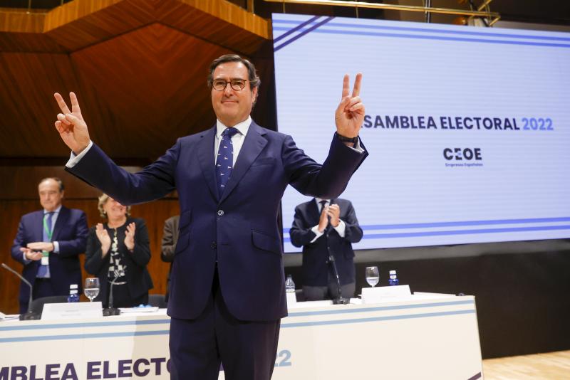 El presidente de la CEOE, Antonio Garamendi. 