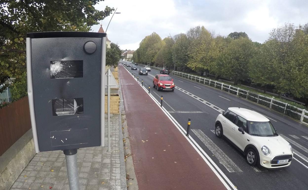 Imagen del radar de Zugazarte, que ha sido atacado. 