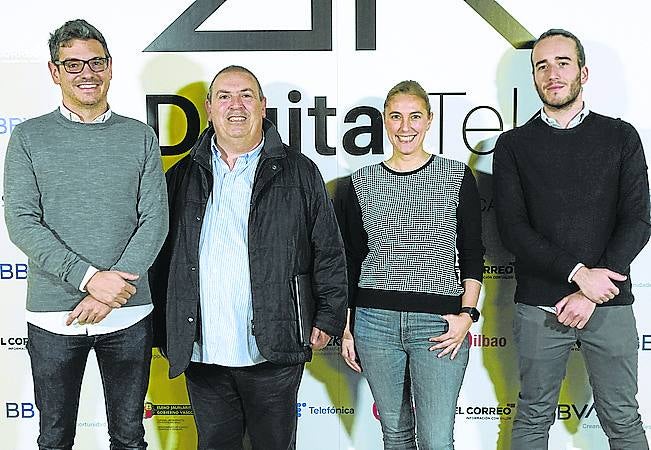 Miguel Zorraquino, Venan Llona, Iratxe Umaran e Iñaki Lecue. 
