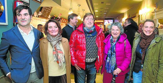 Gabriel Rodrigo, Beatriz Terreros, Javier Hurtado, Ana Diago y Raquel González. 