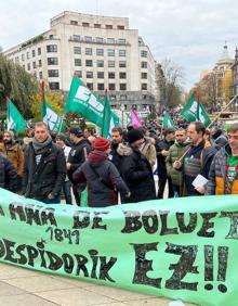 Imagen secundaria 2 - Dos manifestaciones en Bilbao cierran cinco días de huelga en el Metal