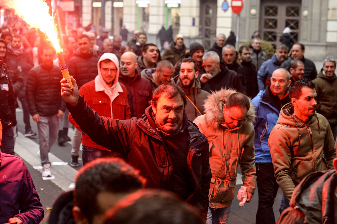 Fotos: La manifestación del Metal de Bizkaia, en imágenes