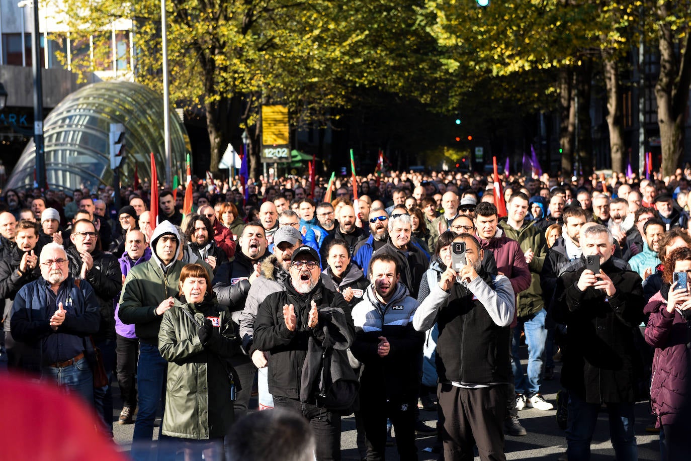 Fotos: La manifestación del Metal de Bizkaia, en imágenes