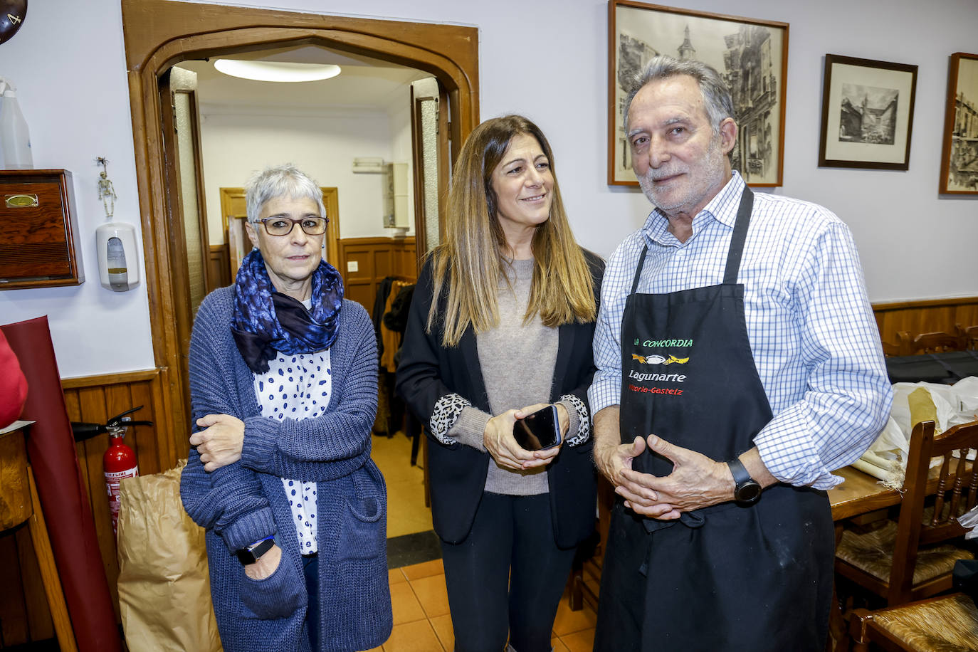 Fotos: Así fue la cena en la sociedad gastronómica La Concordia-Lagunartea