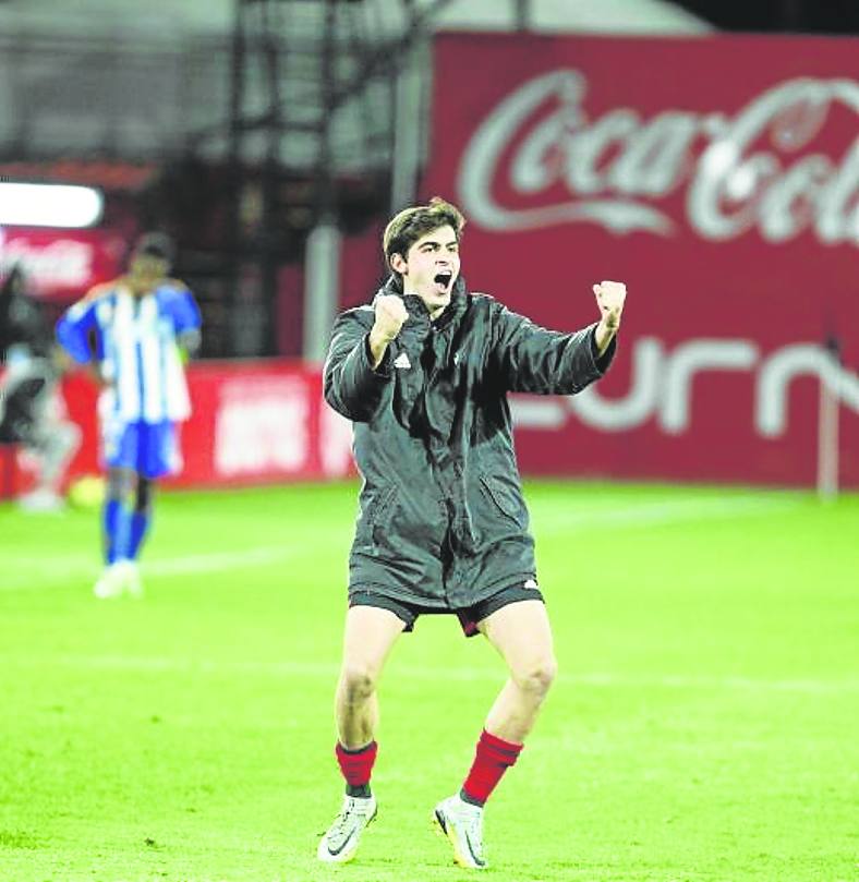 Juanlu reflejó en un gesto las sensaciones actuales del mirandesismo. 