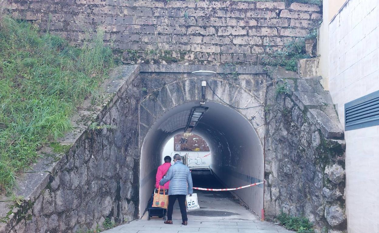 Vista del túnel de Kubo en la actualidad 