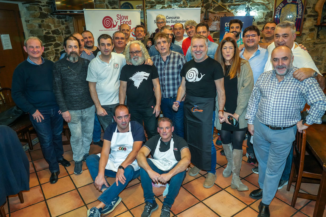 Fotos: Así fue la cena en la Sociedad Gastronómica Eskola Zaharra
