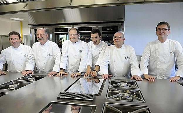 El dream team de la cocina vasca: Berasategui, Subijana, Arbelaitz, Atxa, Arzak y Aduriz.