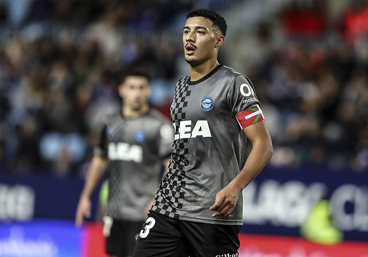 Carlos Benavídez, en el partido ante el Malaga