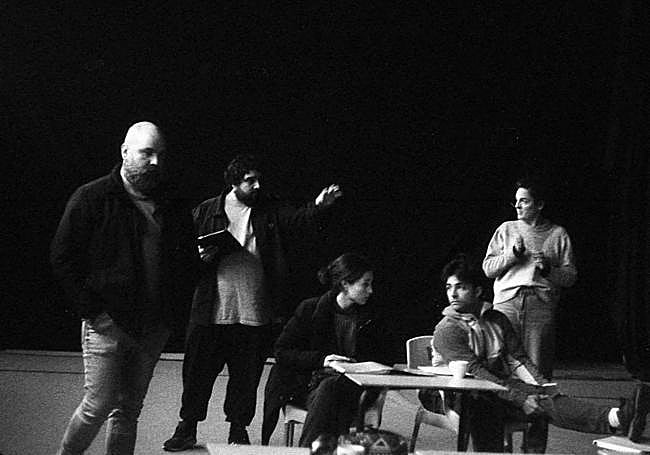 Un momento de los ensayos.