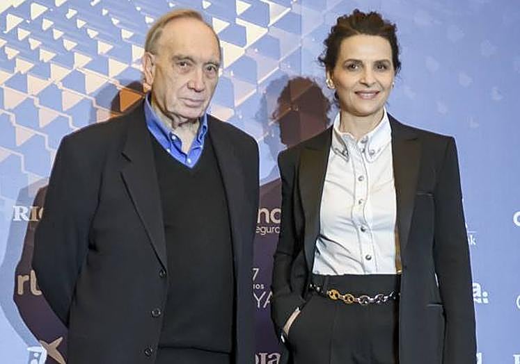 Fernando Méndez-Leite y Juliette Binoche, Goya internacional de esta 37 edición.