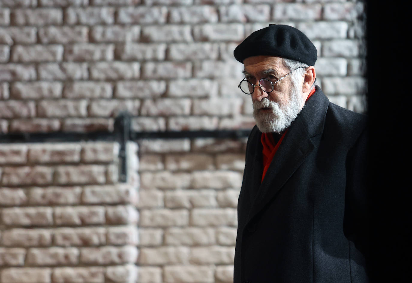 Ramón Barea, caracterizado como Pío Baroja.