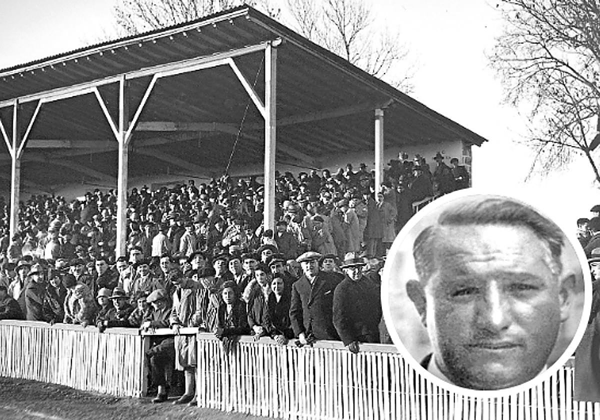 Grada de Mendizorroza hace un siglo y Federico del Campo