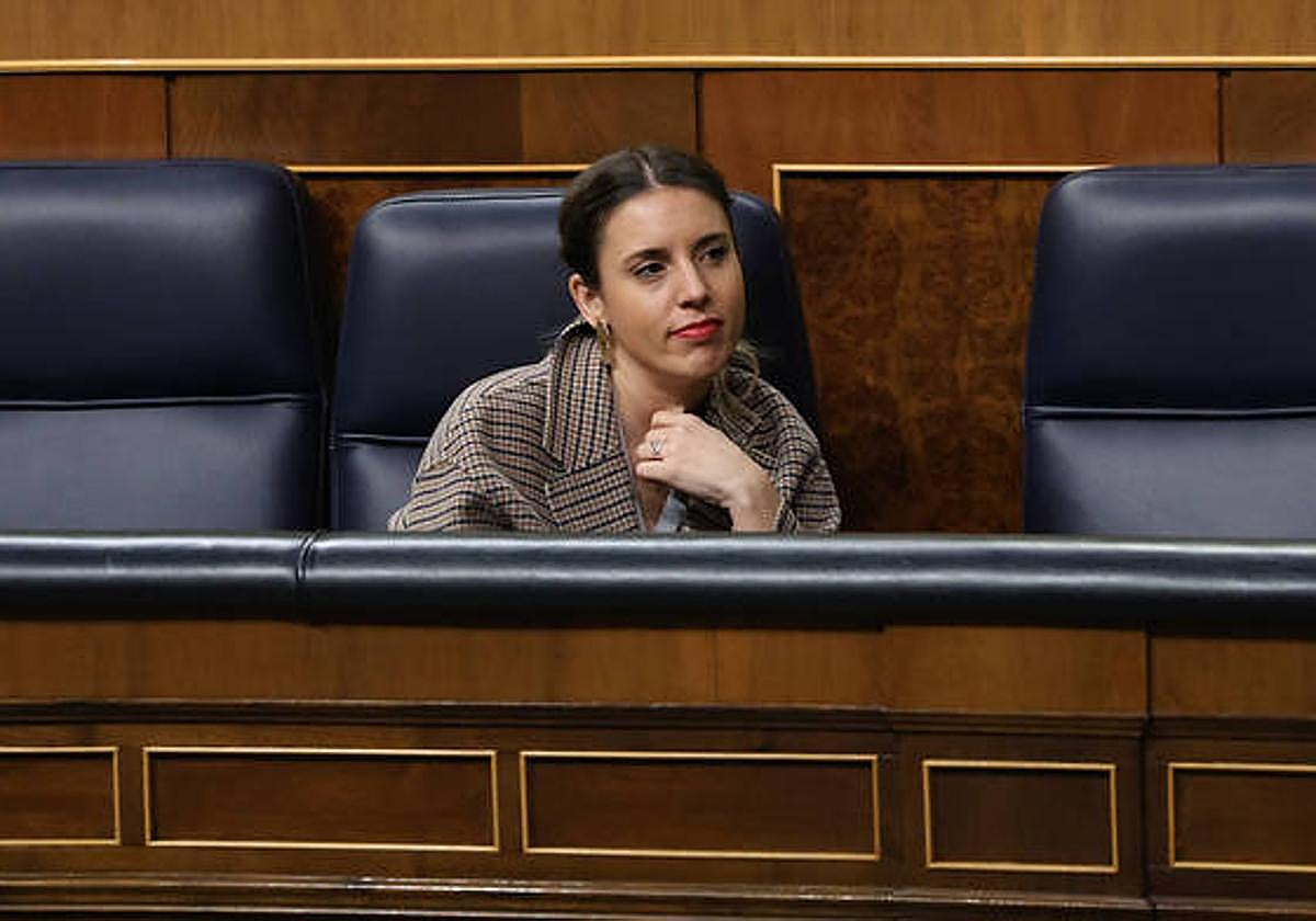 Irene Montero, en el Congreso de los Diputados.