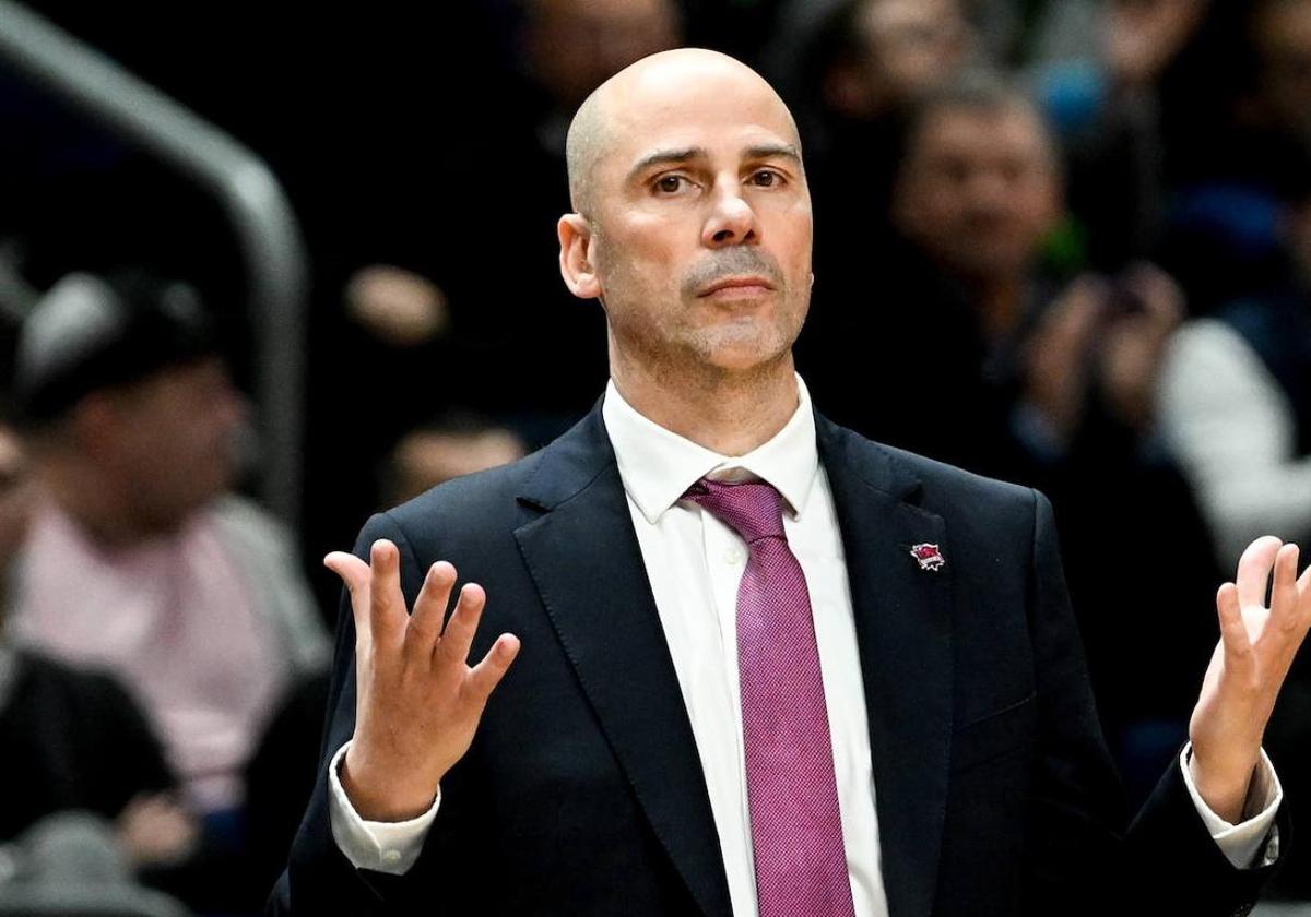 Joan Peñarroya, durante el encuentro copero ante el Joventut.