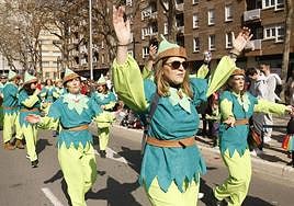 Los ánimos no han decaído en el desfile del domingo.