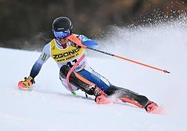 Del Campo, en plena acción en la primera manga