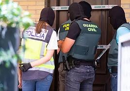 Operativo conjunto de la Policía Nacional y la Guardia Civil.