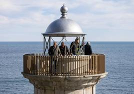 Obras en el Faro del Caballo de Santoña