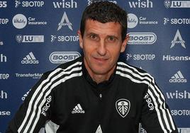 Javi Gracia, con el chándal del Leeds