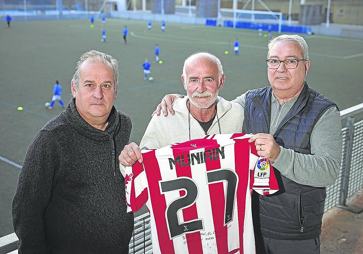 Txarli Lerga (Oberena), José Luis Nagore (Txantrea) y Manolo Larumbe (Pamplona), de izquierda a derecha.