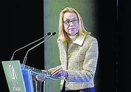 La embajadora de Alemania, Maria Margarete Gosse, en la jornada organizada por EL CORREO y Petronor