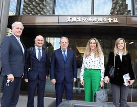 El consejero de Economía y Hacienda, Pedro Azpiazu, en Tokio.