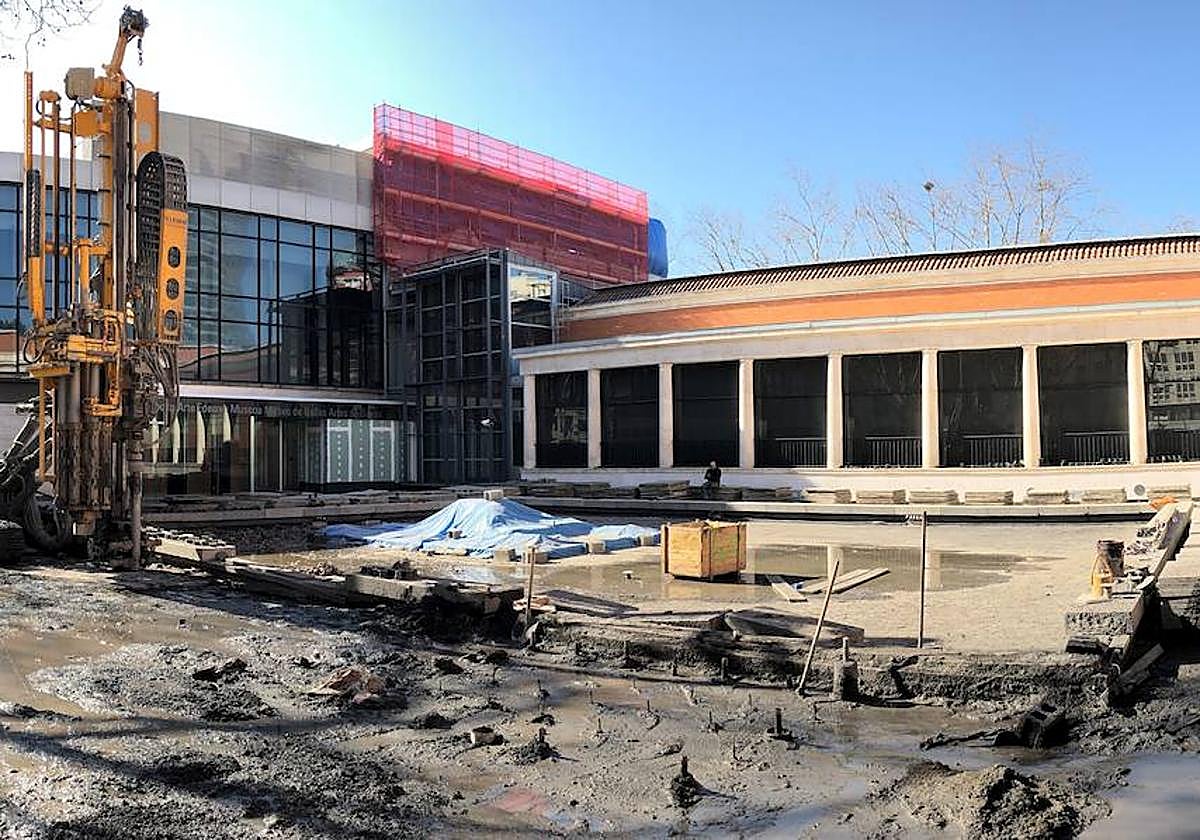 Construcción de los micropilotes de la ampliación