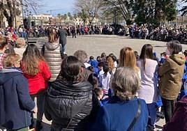 Los actos principales del año pasado tuvieron gran acogida en el parque Central de Santurtzi.