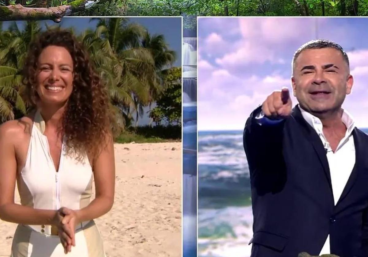 Laura Madrueño y Jorge Javier Vázquez en el estreno de 'Supervivientes'.