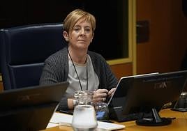 Arantxa Tapia ha comparecido esta mañana en la comisión de Desarrollo en el Parlamento vasco.