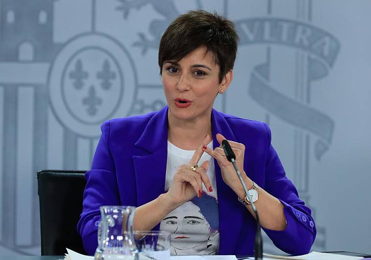 La portavoz del Gobierno y ministra de Política Territorial, Isabel Rodríguez, tras el Consejo de Ministros.