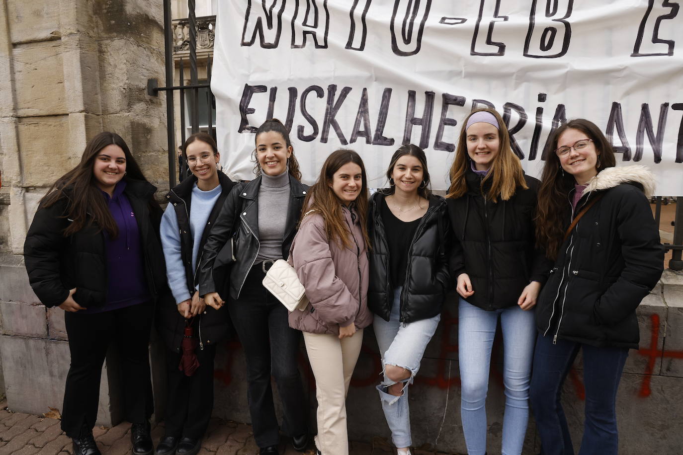 Maialen Acera, Aitziber Armentia, Ane Brea, Iratxe Valle, Nahia Ruiz, Lorena Alonso y Ane San Jerónimo. 