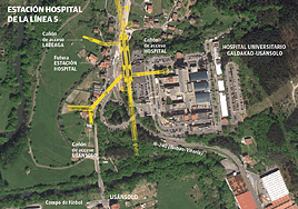 Los pasajeros del metro accederán al hospital de Galdakao por un ascensor