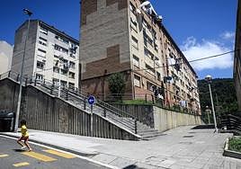 Imagen del entorno de la calle Txotena, en Otxarkoaga