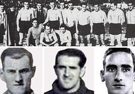 Rivalidad vecinal. Una alineación del Alavés del año 1939.