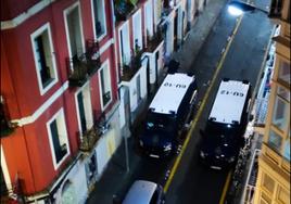 Operación de la Policía Nacional en el barrio de San Francisco el pasado 21 de enero.